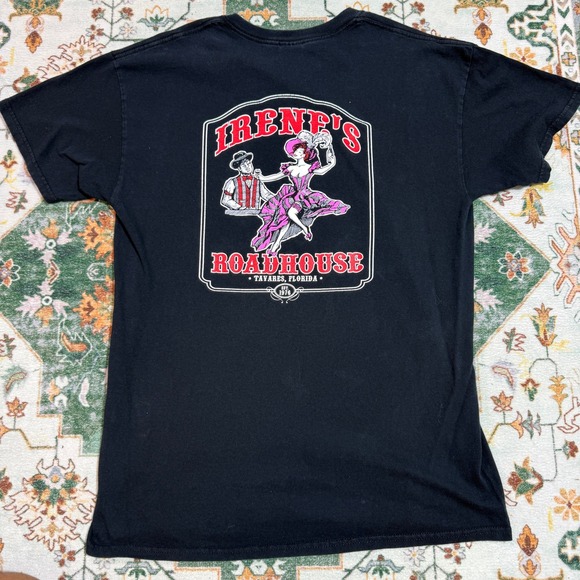 Gildan Other - Gildan‎ Mens Large Black Irene's Roadhouse Florida Graphic T Shirt Tee